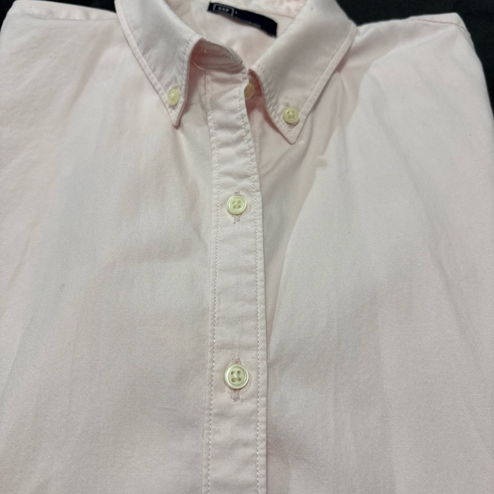 GAP Women's Light Pink Button-Down Shirt